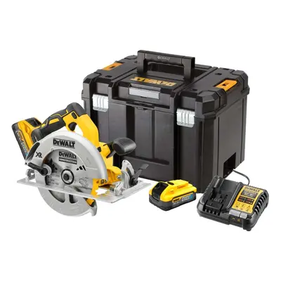 DeWALT Nářadí - 18V AKU kotoučová pila, 2x aku 5,0 Ah POWERSTACK, nabíječka DCS570H2T