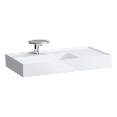 Laufen Kartell - Umyvadlo 90x46 cm, s 1 otvorem pro baterii, SaphirKeramik, bílá H8103380001111