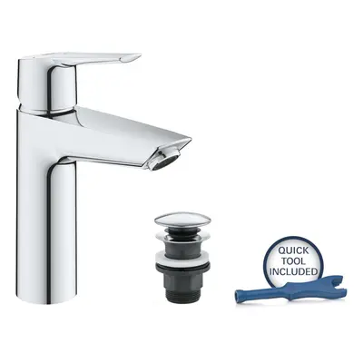 Grohe QuickFix Start - Umyvadlová baterie s výpustí Push-Open, studený start, chrom 23746002