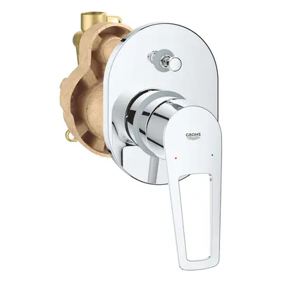 Grohe BauLoop - Baterie pod omítku, pro 2 spotřebiče, s tělesem, chrom 29041001