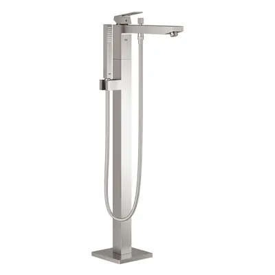 Grohe Eurocube - Vanová baterie do podlahy, s příslušenstvím, supersteel 23672DC1