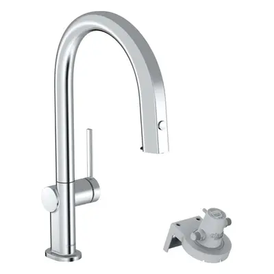 Hansgrohe Aqittura M91 - Dřezová baterie s výsuvnou koncovkou a filtrační hlavicí, chrom 7680300