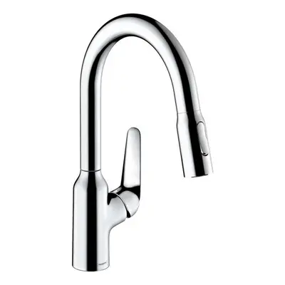 Hansgrohe Focus M42 - Dřezová baterie M429-H180 s výsuvnou sprškou, chrom 71801000