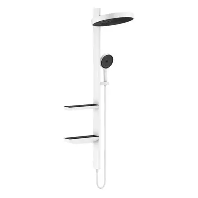 Hansgrohe Rainfinity - Sprchová souprava Showerpipe 360, 1jet, matná bílá 26842700