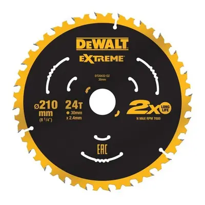 DeWALT Příslušenství - Pilový kotouč 210x30 mm, 24 zubů DT20432