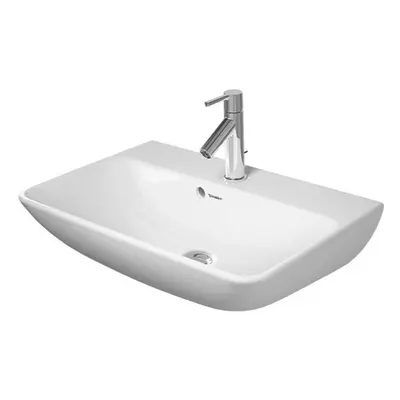 Duravit ME by Starck - Umyvadlo 60x40 cm, s přepadem, s otvorem pro baterii, bílá 2343600000