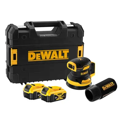 DeWALT Nářadí - 18V AKU excentrická bruska 125 mm, 2x aku 5,0 Ah XR, nabíječka DCW210P2