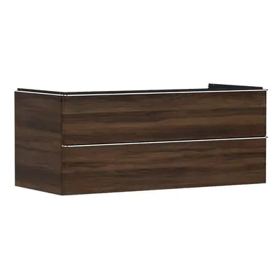 Hansgrohe Xelu Q - Umyvadlová skříňka, 50x118x55 cm, 2 zásuvky, tmavý ořech/chrom 54085000