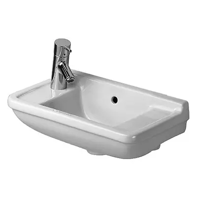 Duravit Starck 3 - Umývátko 50x26 cm, bez otvoru pro baterii, bílá 0751500000