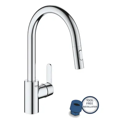 Grohe Get - Dřezová baterie s výsuvnou sprškou, chrom 31484001