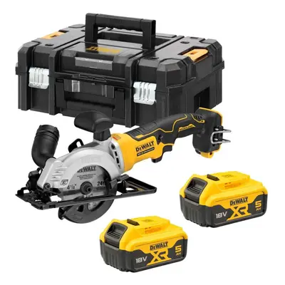 DeWALT Nářadí - 18V AKU kotoučová pila, 2x aku 5,0 Ah XR, nabíječka DCS571P2