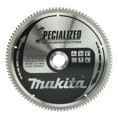 Makita Příslušenství - Pilový kotouč 260x30 mm, 100 zubů B-33336