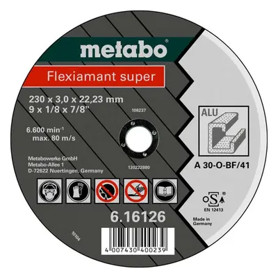 Metabo Příslušenství - Řezný kotouč na hliník 125x22,23 mm 616752000