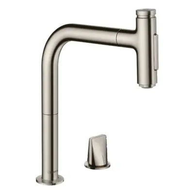 Hansgrohe M71 - Dřezová baterie M7120-H200 s výsuvnou sprškou, 2-otvorová instalace, sBOX, vzhle