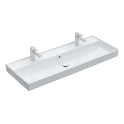 Villeroy & Boch Collaro - Umyvadlo nábytkové 120x47 cm, s přepadem, 2 otvory pro baterii, Cerami