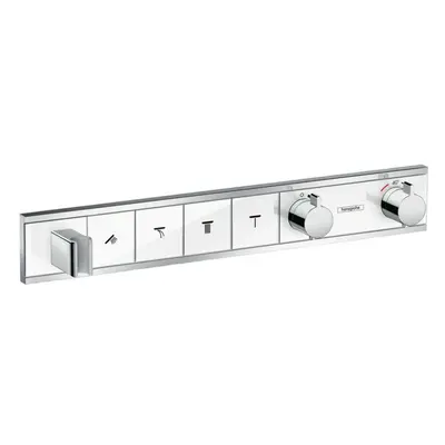 Hansgrohe RainSelect - Baterie pod omítku pro 4 spotřebiče, bílá/chrom 15357400