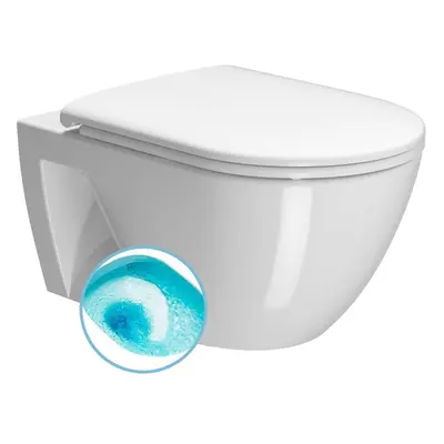 Sapho GSI Pura - Závěsné WC, Swirlflush, ExtraGlaze, bílá 880711