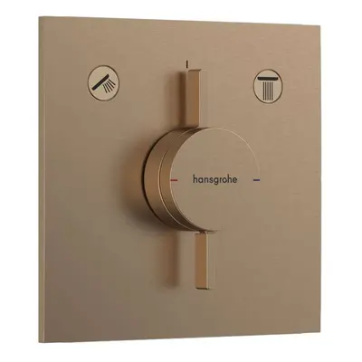 Hansgrohe DuoTurn E - Baterie pod omítku, pro 2 spotřebiče, kartáčovaný bronz 75417140