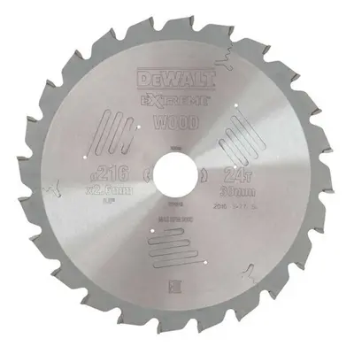 DeWALT Příslušenství - Pilový kotouč na dřevo 216x30 mm, 24 zubů DT4310