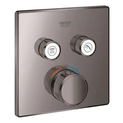 Grohe Grohtherm SmartControl - Termostatická baterie pod omítku se 2 ventily, Hard Graphite 2912