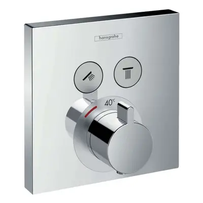 Hansgrohe Shower Select - Termostatická baterie pod omítku, pro 2 výstupy, chrom 15763000