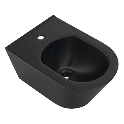 Sapho Avva - Závěsný bidet, otvor pro baterii, matná černá 100324-110