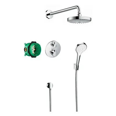 Hansgrohe Croma Select S - Sprchový set 180 s termostatem Ecostat S, 2 proudy, chrom 27295000