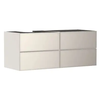 Hansgrohe Xevolos E - Umyvadlová skříňka 137x56x55 cm, 4 zásuvky, matná béžová/metalická béžová 