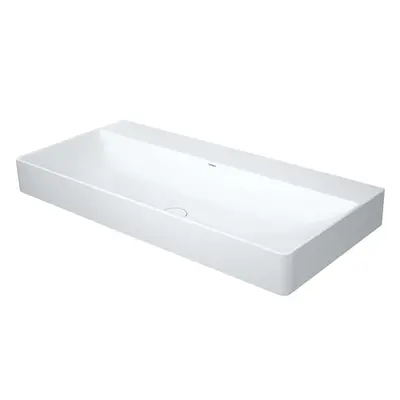 Duravit DuraSquare - Umyvadlo 100x47 cm, bez přepadu, bez otvoru pro baterii, DuraCeram, WonderG