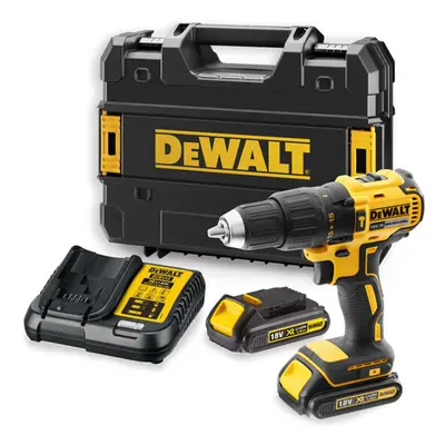 DeWALT Nářadí - 18V AKU vrtačka s příklepem, 2x aku 1,5 Ah XR, nabíječka DCD778S2T