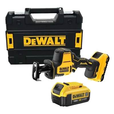 DeWALT Nářadí - 18V AKU kompaktní mečová pila, 2x aku 4,0 Ah XR, nabíječka DCS369M2