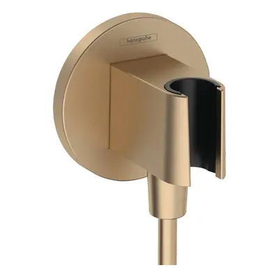 Hansgrohe Fixfit - Sprchové kolínko s držákem, kartáčovaný bronz 26888140