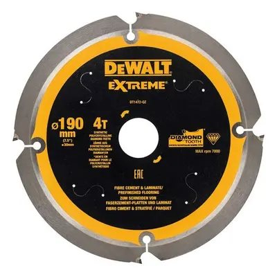 DeWALT Příslušenství - Řezný kotouč 190x30 mm, 4 zuby DT1472