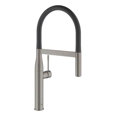 Grohe Essence - Dřezová baterie s flexibilním ramenem s přepínačem, kartáčovaný Hard Graphite 30