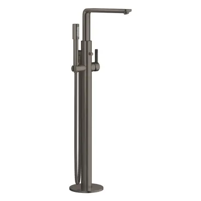 Grohe Lineare - Vanová baterie do podlahy, s příslušenstvím, kartáčovaný Hard Graphite 23792AL1