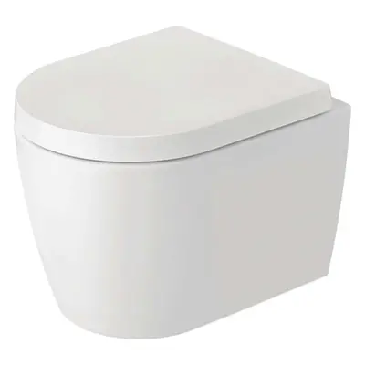 Duravit ME by Starck - Závěsné WC, Rimless, HygieneGlaze, matná bílá 253009AC00