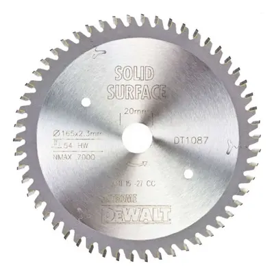 DeWALT Příslušenství - Pilový kotouč na dřevo 165x20 mm, 54 zubů DT1087