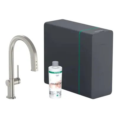 Hansgrohe Aqittura M91 - Dřezová baterie s výsuvnou koncovkou, SodaSystem, sBox, vzhled nerezu 7