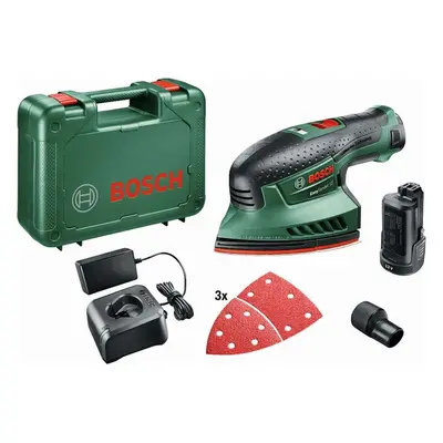 Bosch Nářadí - 12V AKU vibrační bruska, 2x aku 2,0 Ah Li-Ion, nabíječka 060397690A