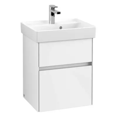 Villeroy & Boch Collaro - Umyvadlová skříňka, 46x55x37 cm, 2 zásuvky, Glossy White C00600DH