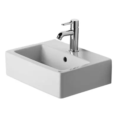 Duravit Vero - Umývátko 45x35 cm, s přepadem, s otvorem pro baterii, bílá 0704450000