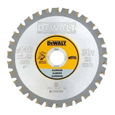 DeWALT Příslušenství - Pilový kotouč na hliník 140x20 mm, 30 zubů DT1910