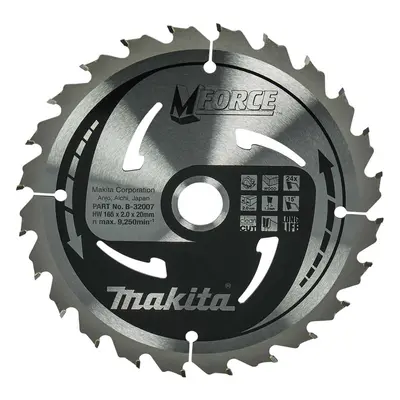 Makita Příslušenství - Pilový kotouč na dřevo 165x20 mm, 24 zubů B-32007