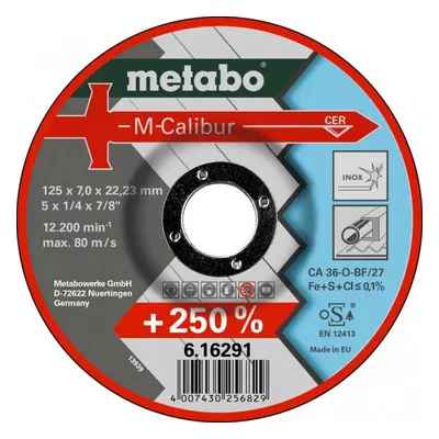 Metabo Příslušenství - Řezný kotouč na nerezovou ocel, 125x22,23 mm 616291000