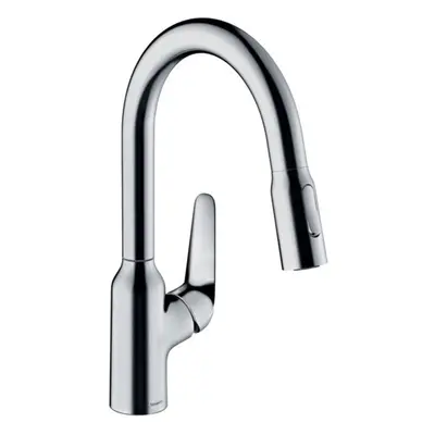 Hansgrohe Focus M42 - Dřezová baterie M4216-H180 s výsuvnou sprškou, sBOX, chrom 71821000