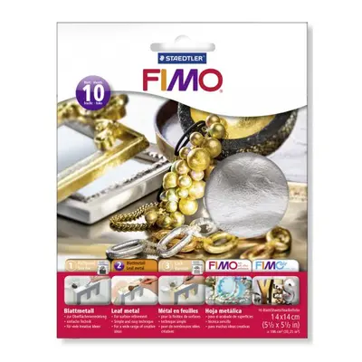 Staedtler FIMO metalické plátky stříbrný, 10 ks