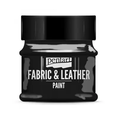 Pentart Barva na kůži a textil PENTART 50 ml ČERNÁ