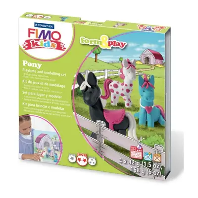 FIMO Staedtler Sada Fimo kids Form & Play Poníci