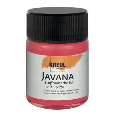 Kreul Barva na světlý textil JAVANA 50 ml KARMÍNOVÁ ČERVENÁ