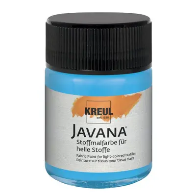 Kreul Barva na světlý textil JAVANA 50 ml FLUORESCENČNÍ MODRÁ